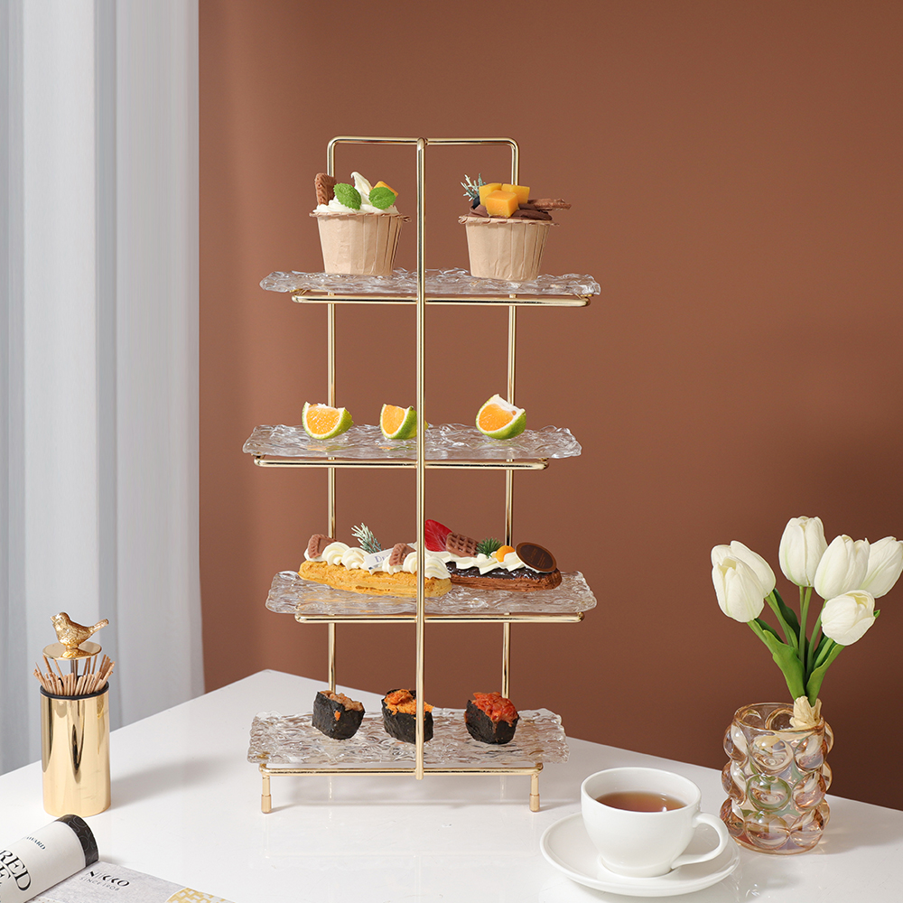 4-Tier Ceramic Plate Set
